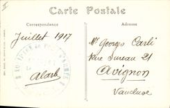 CPA Militaria Ruines de l'eglise de Pervyse Belgique 7eme rgt de Genie 