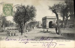 CPA Militaria Avignon Exercices des recrues Allee de l'Oulle 