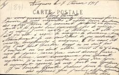 Vintage Postcard Militaria Avignon Boulevard Limbert Main entrance of the barracks of the 58eme regiment of infantry