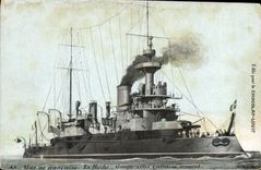 CPA Bateau Le Hoche Garde cote Cuirasse amiral 