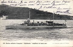 CPA Bateau Hallebarde Torpilleur de haute mer 