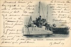 CPA Bateau Toulon Hallebarde Contre torpilleur 