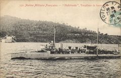 CPA Bateau Hallebarde Torpilleur de haute mer 