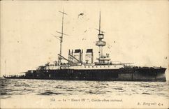 CPA Bateau Le Henri IV Garde Cotes Cuirasse 
