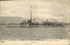 CPA Bateau Hache Contre torpilleur 