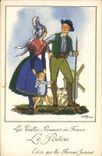 Vintage Postcard Imagination Illustrator Poitou Flours Jammet Folklore