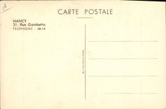 Vintage Postcard Imagination Illustrator Nancy street Gambetta natural fishings of the Greedy Capuchin