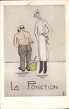 Vintage Postcard Imagination Illustrator the Puncture Doctor
