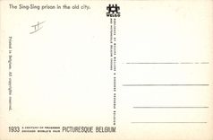 Vintage Postcard Imagination Illustrator The Sing sing prison in the old city Chicago