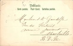 Vintage Postcard Imagination Illustrator Woman Docker