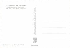 Postal Bretaña una bonita langosta