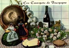 CPM Les escargots de Bourgogne