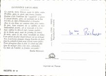 CPM Recette de la fondue Savoyarde