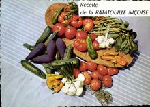 Modern Postcard Receipt of the ratatouille nicoise