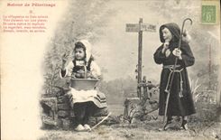 CPA Fantaisie Enfants Retour de pelerinage