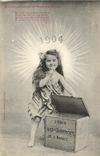 CPA Fantaisie Enfant Les surprises de la nouvelle annee 1904