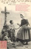 Vintage Postcard Imagination Child Woman Charity