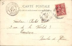 CPA Fantaisie Grand Hotel de la Patrie Pitou Militaria Menu 