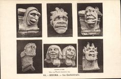 CPA Gargouille Reims La cathedrale 