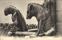 CPA Gargouille Paris Notre Dame Chimeres