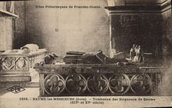 CPA Baume les Messieurs Tombeaux des Seigneurs de Baume