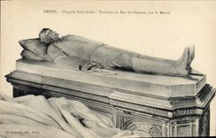 Vintage Postcard Dreux Vault Saint Louis Tomb of the Duke of Chartres