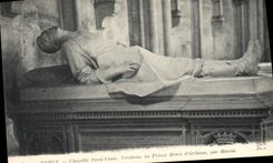 CPA Dreux Chapelle Saint Louis Tombeau du Prince Henri d'Orleans par Mercie