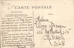 Vintage Postcard Catastrophe of Freedom funerals the delegation of the English sailors