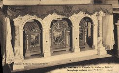 Vintage Postcard St Marceau Vault St Interior Julien modern Sarcophagus
