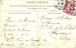 Vintage Postcard Dog Chients Pup