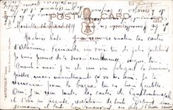 Vintage Postcard Dog Chients Pup Cat kitten