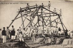 CPA Militaria Travaux du Genie Pont Tarron