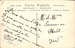 Postal Militaria Argel Hussein Dey Cuartel de la Ingeniería