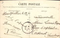 CPA Militaria Montpellier Construction d'un pont par chevalet a 4 pieds 