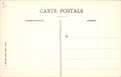 Postal Militaria la Crecida del Sena Enero de 1910 el general Armand de la 1.o Ingeniería que visita los lugares siniestros