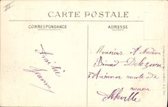 Postal Militaria Abbeville el puente de Bethune restablecido por la Ingeniería Francesa