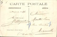 Postal Militaria Aviñón 7.o Ingeniería Maniobras de construcción de puentes el desfile