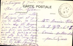 CPA Militaria Avignon Pont monte sur le Rhone par le 7eme Genie