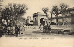 CPA Militaria Avignon Allees de l'Oulle Exercices des recrues