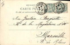 CPA Militaria Avignon Pont de bateaux sur le Rhone par le 7eme Genie