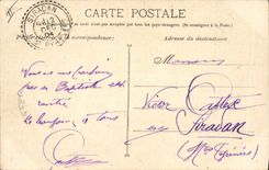 CPA Militaria Avignon Pont de bateaux par le 7eme Genie