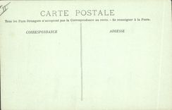 Postal Militaria Aviñón Construcción de un puente de barcos sobre la Ródano