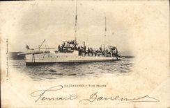 CPA Bateau Hallebarde Type Framee