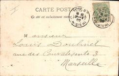 Vintage Postcard Standard Boat Halberd Framee