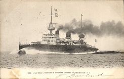 CPA Bateau Le Iena Cuirasse a tourelles 