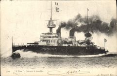 CPA Bateau L'Iena Cuirasse a tourelles