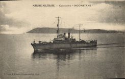 CPA Bateau Canonniere Inconstant