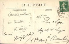 Vintage Postcard Boat Justice of 1st rank