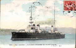 CPA Bateau La Justice Cuirasse d'escadre de 15000 tonnes