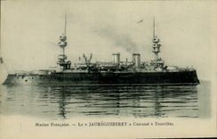 CPA Bateau Le Jaureguiberry Cuirasse a tourelles